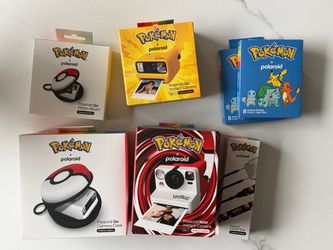 Pokémon x Polaroid Complete Collection – 2 Cameras + Film + Accessories