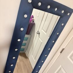 Blue Rhinestone Mirror🪞