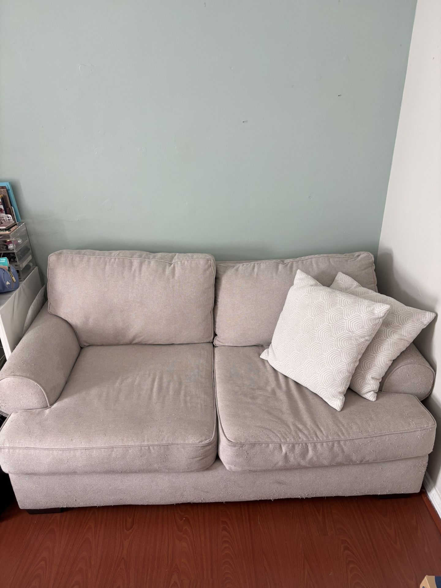 Beige Loveseat Couch