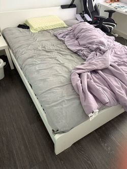 Queen Size Box Spring Mattress and Bed Frame