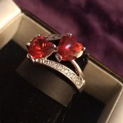 💘Arousing REDS- 2 HEARTS💘Ring