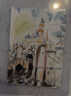 Topps Disneyland 70th Sketch Card With Autograph