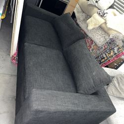 For sale: Black sofa – ultra comfortable! 