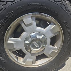 Ford F150 OEM Wheels And Goodrich AT Tires