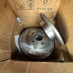 Callahan CDS02510 FRONT 300mm + REAR 259mm D/S 5 Lug [4] Rotors + Ceramic Brake Pads + Clips [fit 2006-2011 Honda Civic]