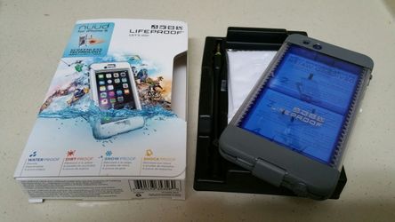 White Lifeproof nuud Case for iPhone 6