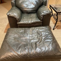 Hunter Green Sofa, Love Seat, Chair And Ottoman 