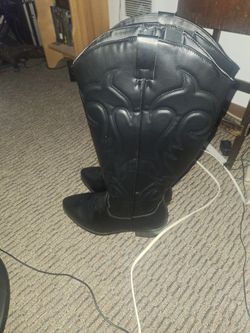 Western Knee Boots-womens