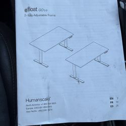 Brand New Human Scale Efloat Go 2.0 Table Base Only. 