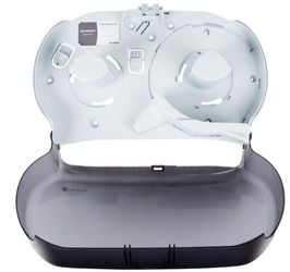 NEW 9" Twin Tissue Dispenser San Jamar R4000TBK Toilet Paper Rolls Holder #4747