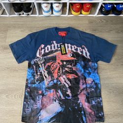 Godspeed Baseball Shirt Blue Size Medium