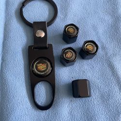 cadillac keychain And tire cap