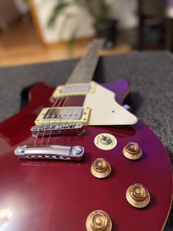 Austin Super 6 Double Cut Electric Guitar Wine Red