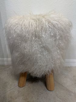 Pottery Barn Mongolian Faux Stool
