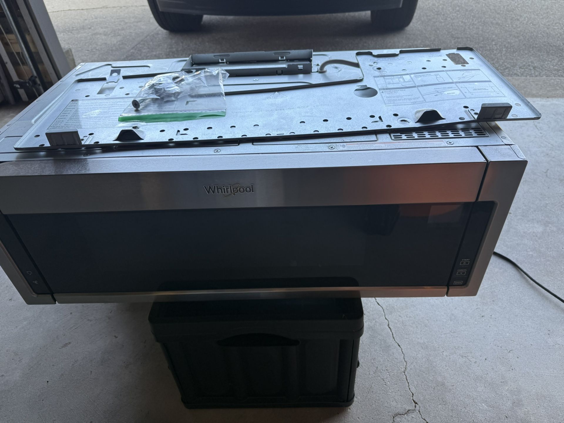 Whirlpool® 1.1 cu.ft. Stainless Steel Low Profile Over-the-Range Microwave