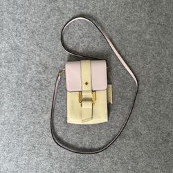 Antonio Melani Pastel Pink Leather Crossbody Bag
