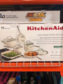 KitchenAid 10-Piece Ceramic Induction Cookware Set Brand New In Box