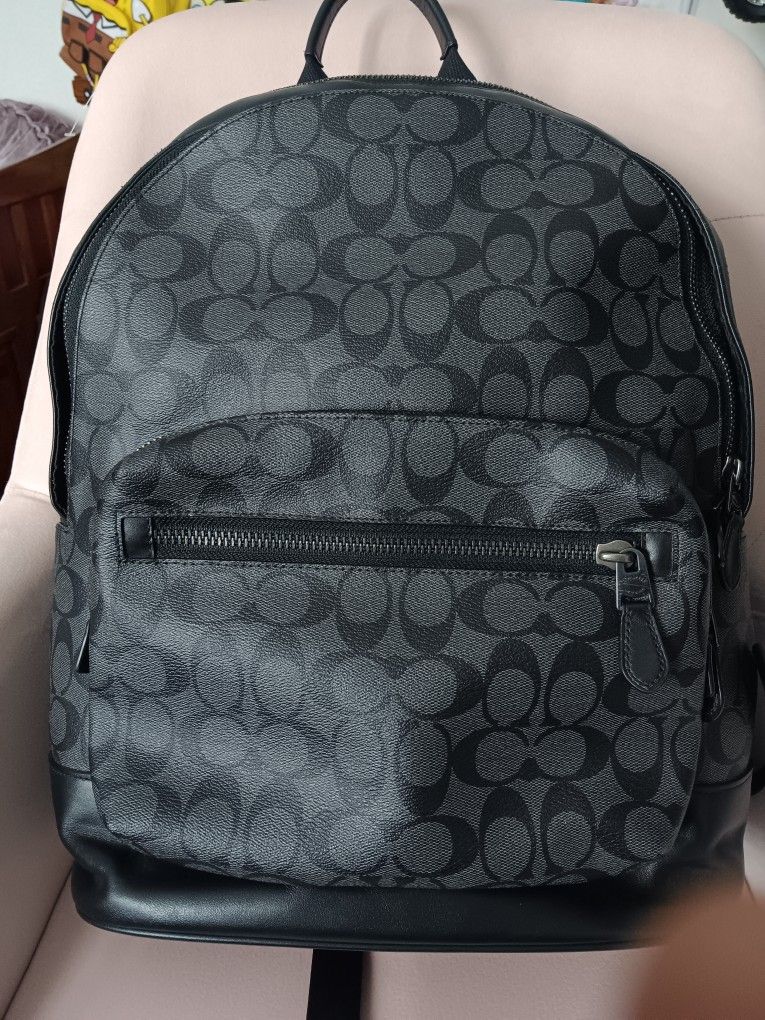 Coach Black Backpack For Men