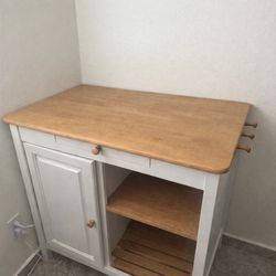 Farmhouse Entryway Console Table with Drawer & Storage