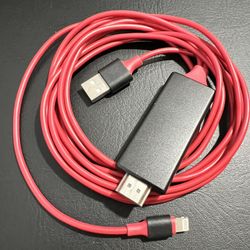 HDMI Mirroring AV Cable to TV HDTV Adapter (1080p) For iPhone/iPad