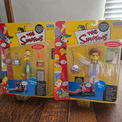 The Simpsons Playmates Action Figures – Professor Frink & Disco Stu