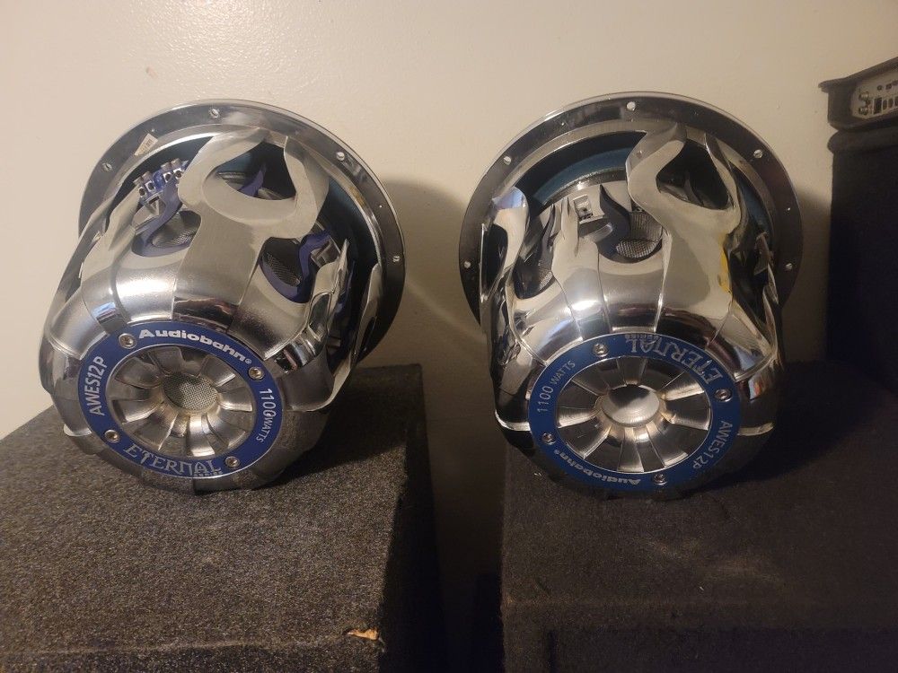 Pair Of 12" Audio Bahan Subwoofers