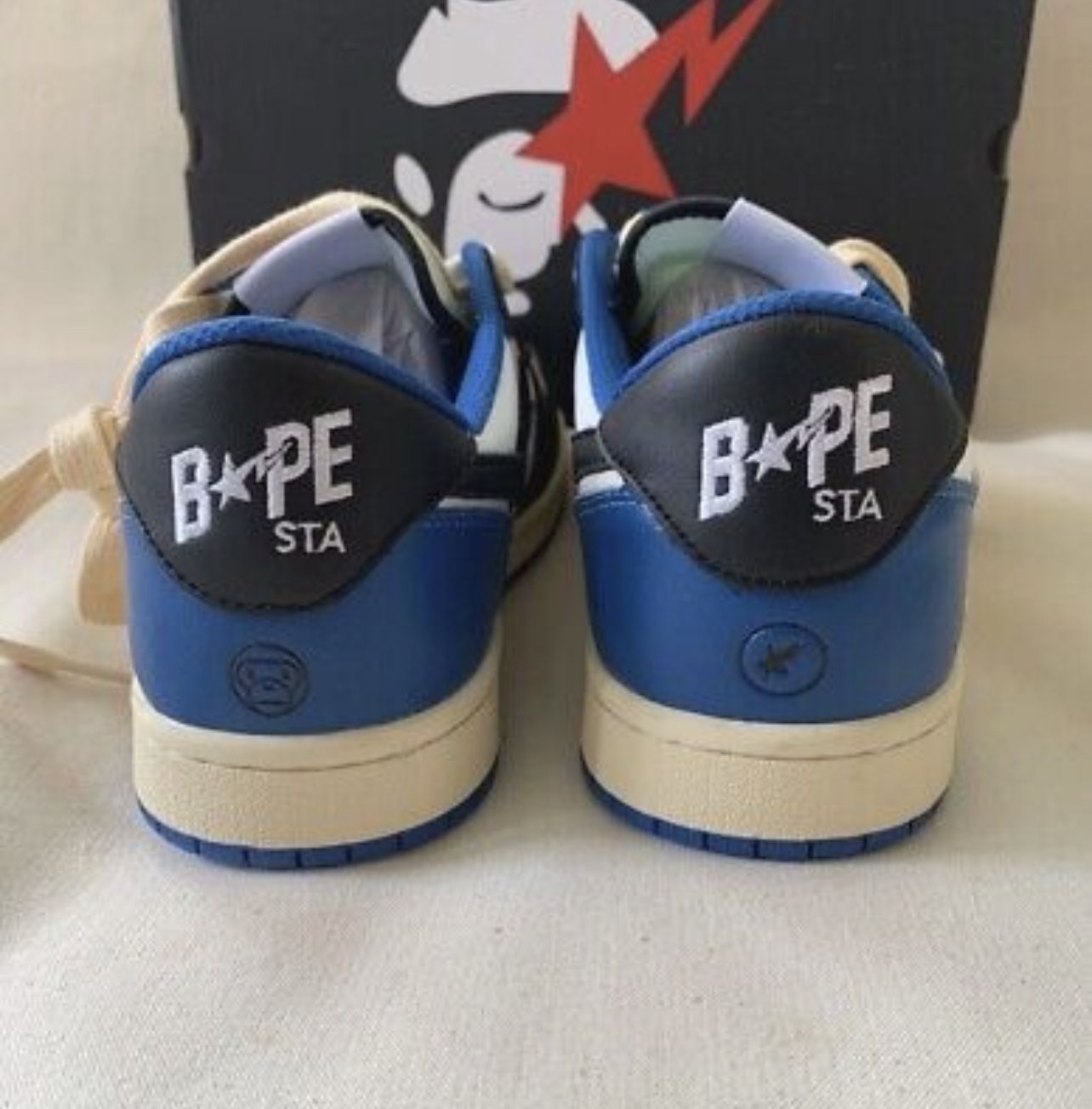 CUSTOMIZE! Indigo Studios LA x Bapesta V2 Travis Scott Fragment Low Size 7  for Sale in New York, NY - OfferUp