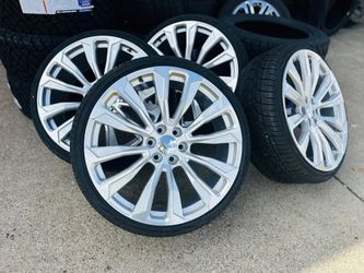 24" rims tires we offer 120 days opton