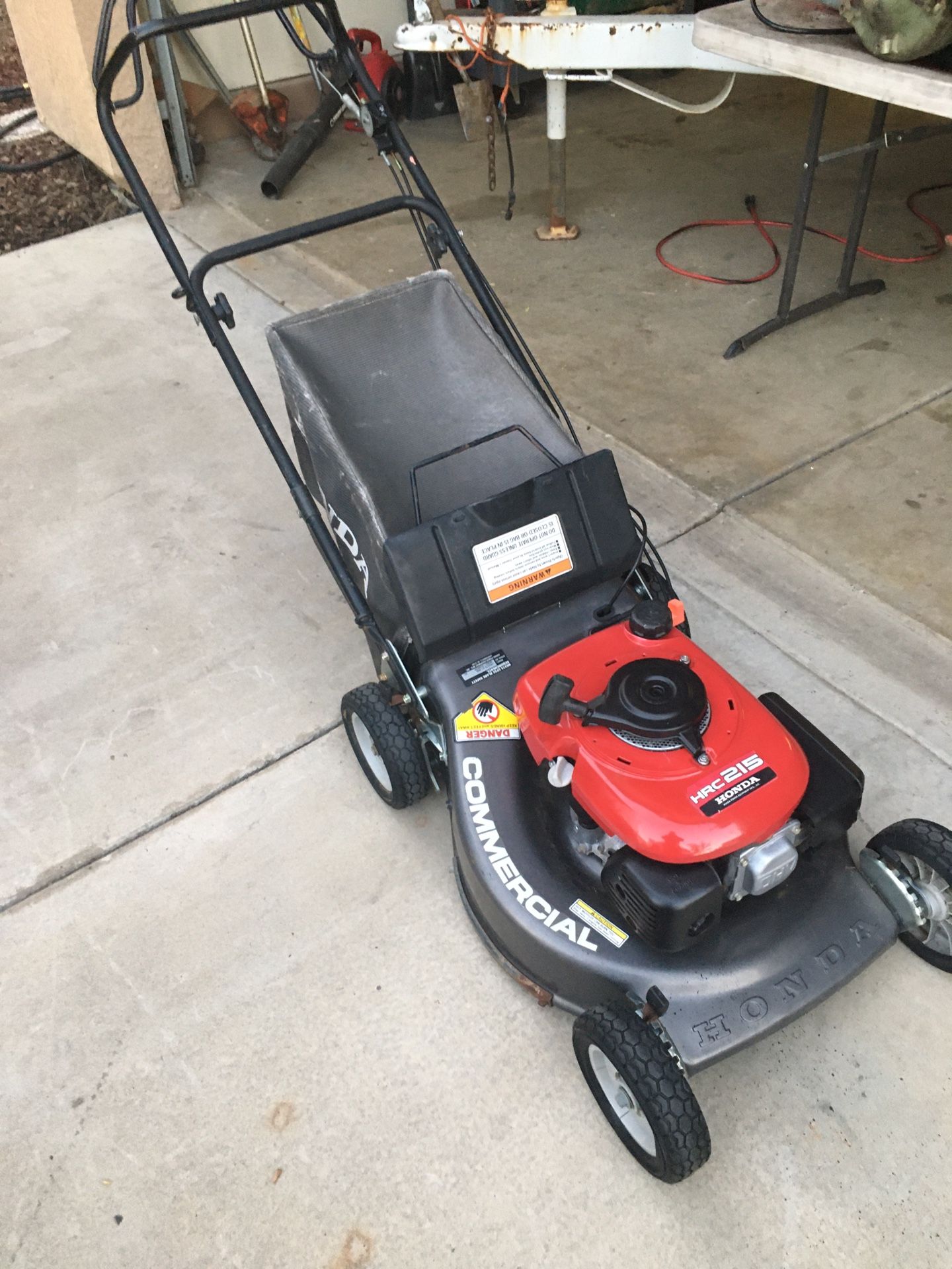 Honda HRC 215 commercial self propelled lawn mower. Runs excellent. 2 speed trans.