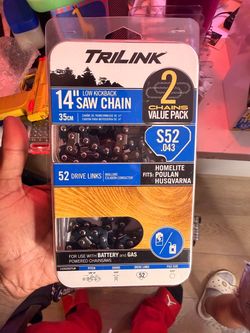 TriLink 14" Saw Chain 2-Pack S52 .043