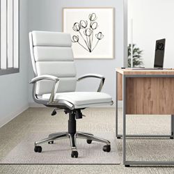 MIRUO 42" x 42" x 1/4" Chair Mat for Carpet Tempered Glass Chair Mat for Hardwood Floor Desk Chair