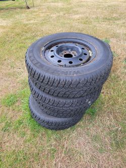 Winter Tires on Steel Rims – Set of 4
