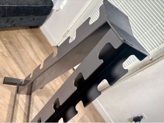 Heavy Duty Vertical Dumbbell Rack By BodyWorks  ( I Guess Weight Like 50 lbs. Measurements: 45”X 25”X 14.5”.