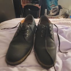 Black Leather Lace-Up Oxford Dress Shoes