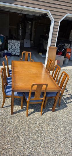 Dining room table and chairs