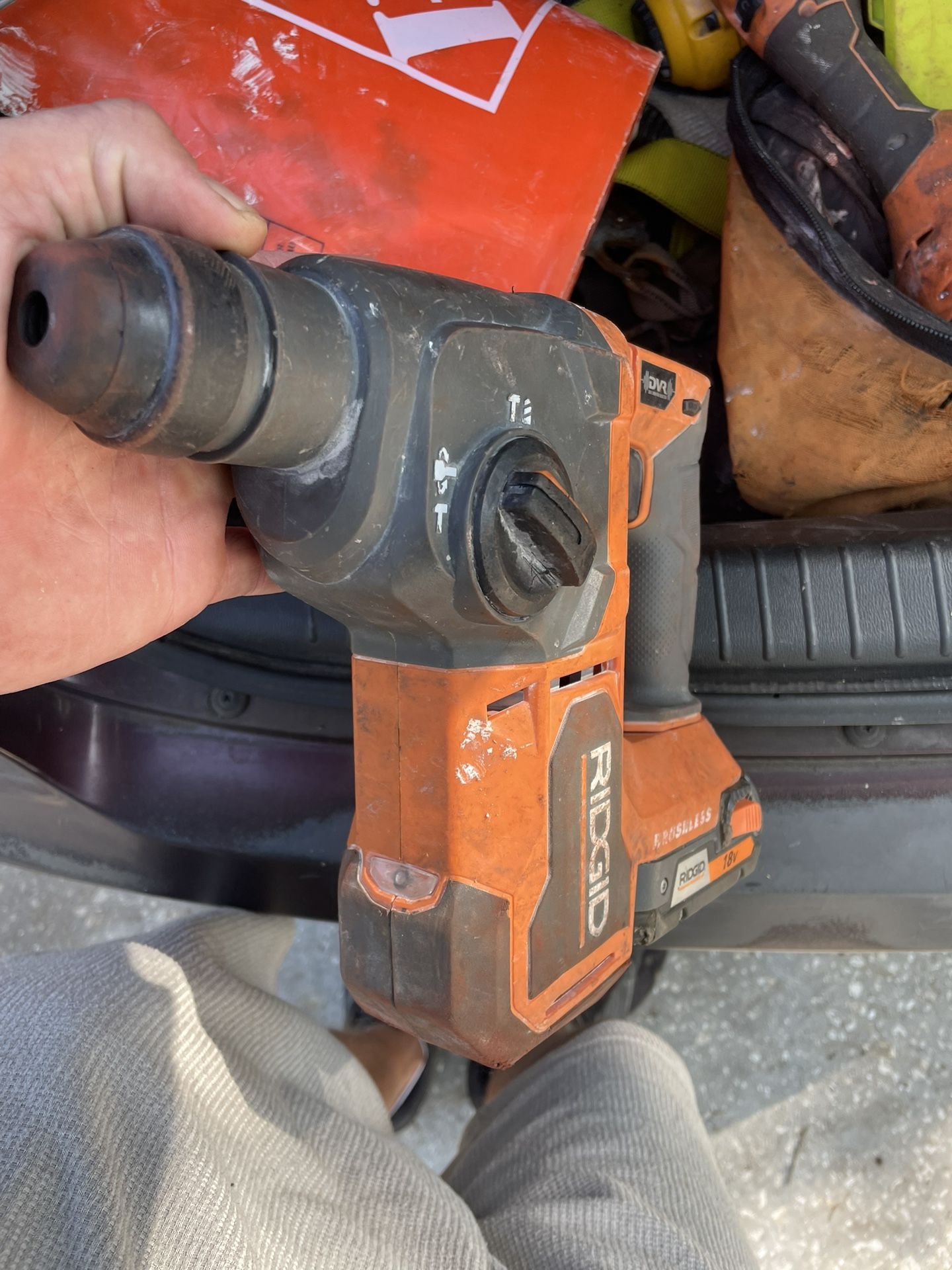 Rigid Brushless SDs Battery Powered Hammer Drill