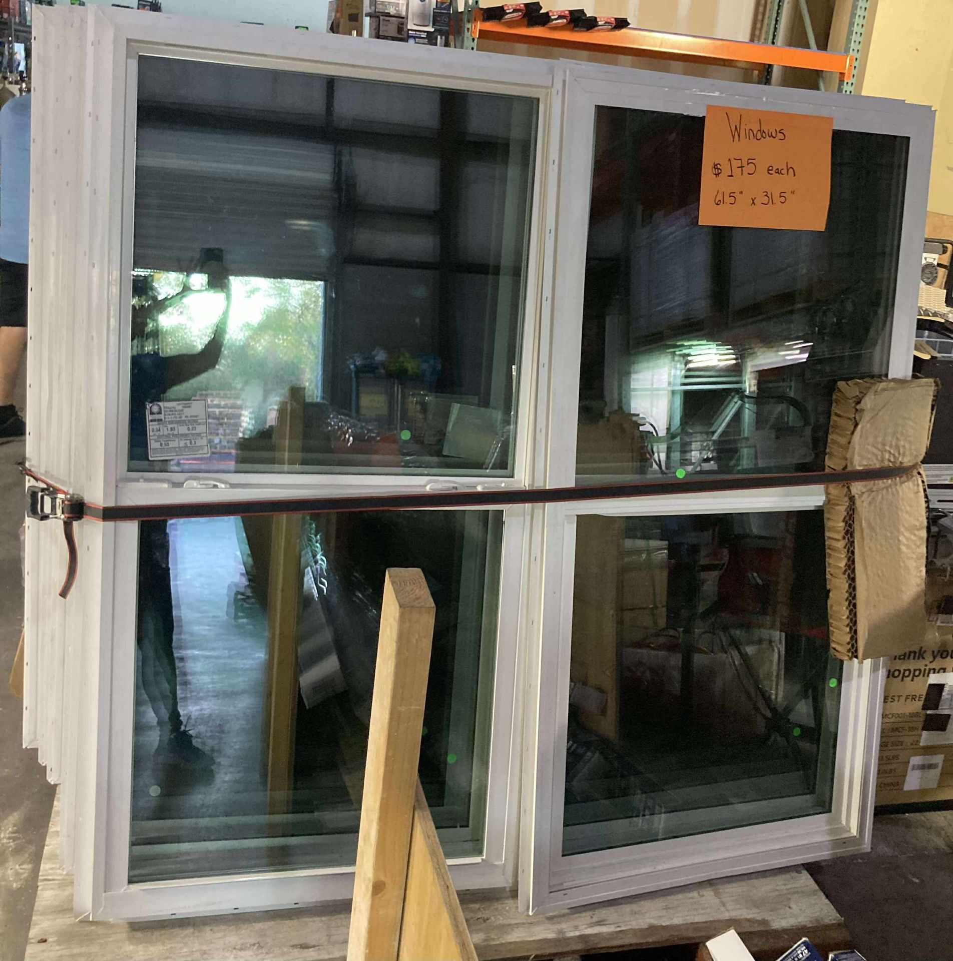 Windows 61.5in X 31.5in - $175 Each