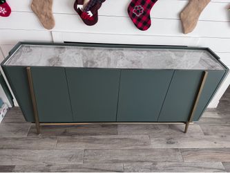 Tv Console cabinet/buffet cabinet/sideboard buffet, marble top.