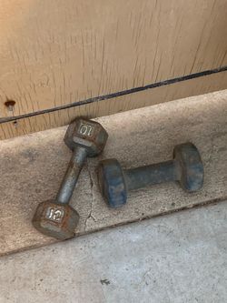 10 lb Hex Dumbbells Pair