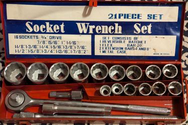 3/4" Drive Jumbo Socket Set 