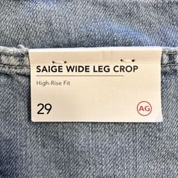 AG Saige Wide Leg Crop Sz29