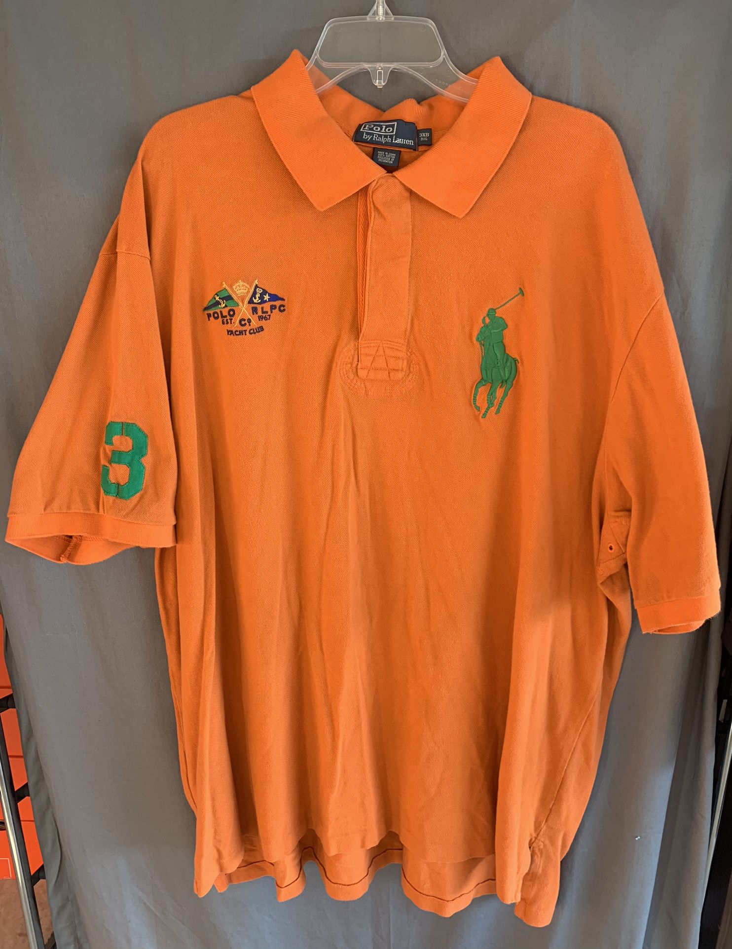 Rare Vintage Polo Ralph Lauren Yacht Club Pony Men's Orange Polo Shirt Sz  3XB for Sale in Killeen, TX - OfferUp