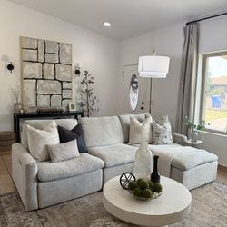 Beige Sectional Recliner 