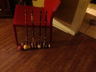 Vintage croquet game