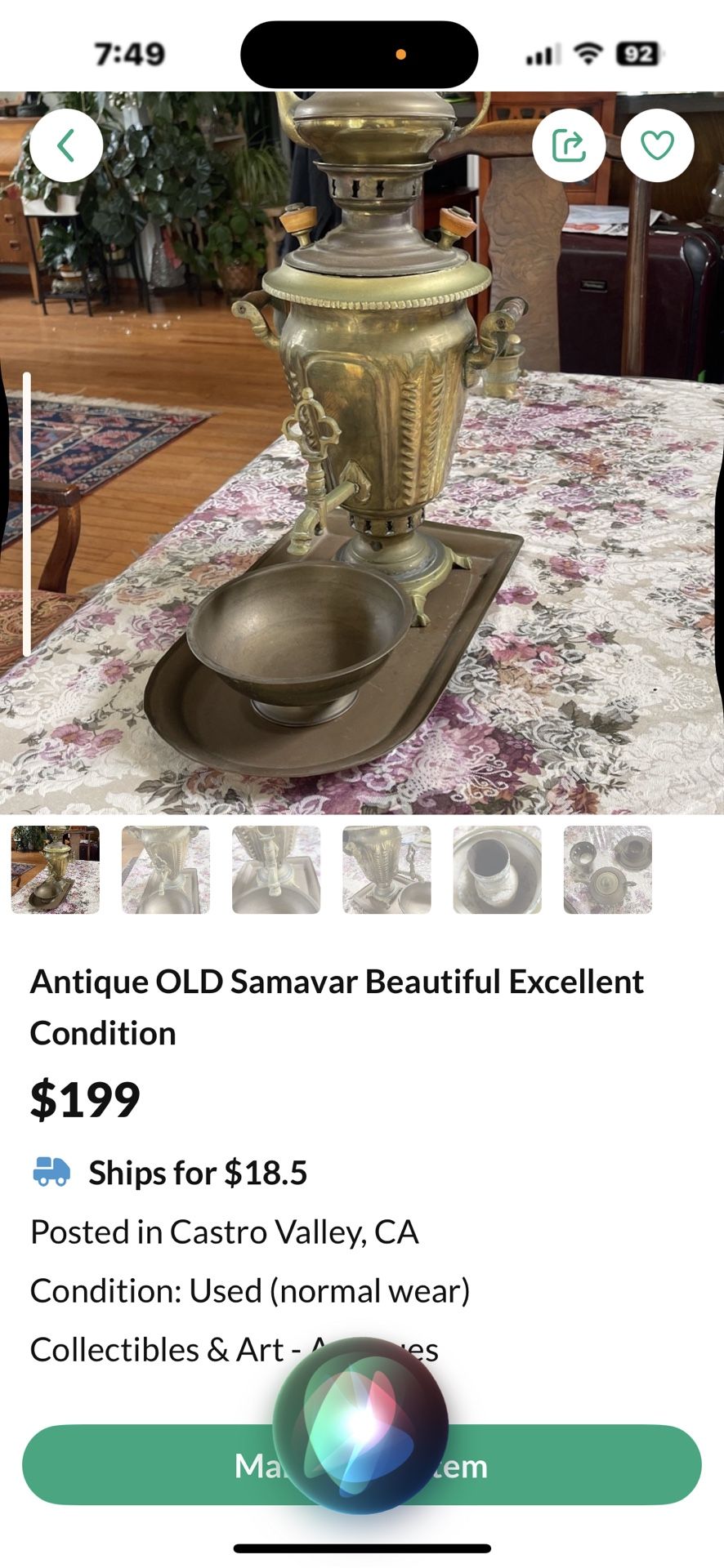 Antique Ola Samavar