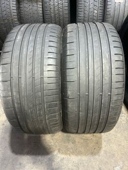 SET OF 2 USED TIRES GOOD YEAR EAGLE F1 asymmetric 5 (RUN FLAT)…275/35/20