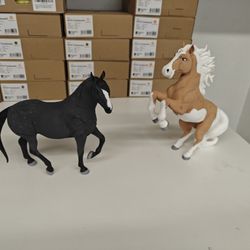 Painted 3D Printed Horses 