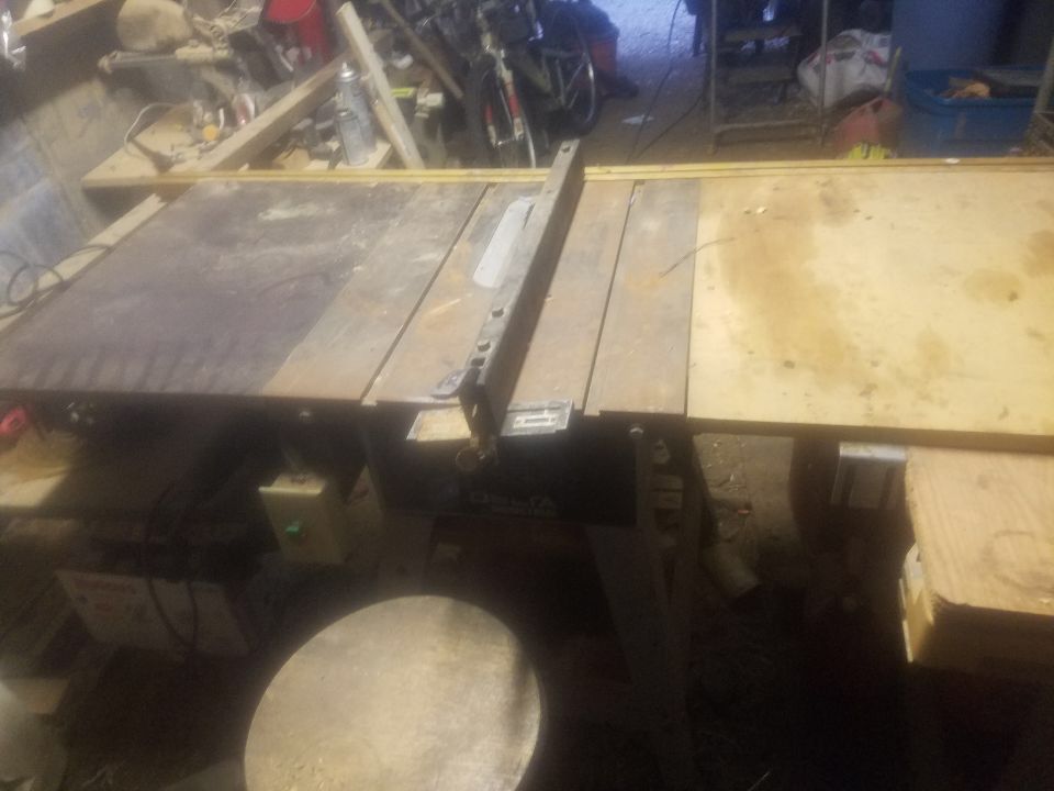 Table saw, Band saw, Drill press and Dust Collector