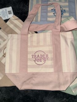 Trader Joe’s mini striped tote bags