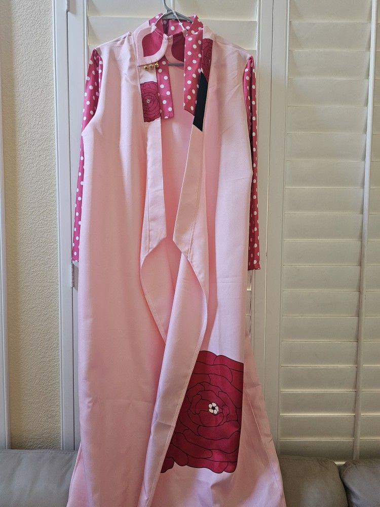 Anime Character Pink Kimono Robe L/XL Costume